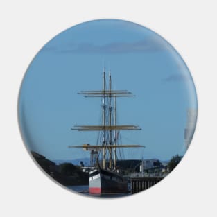 Scottish Photography Series (Vectorized) - Glenlee Ship Glasgow Pin