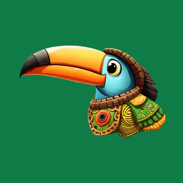 Toucan bird Mayan style by mitzobs