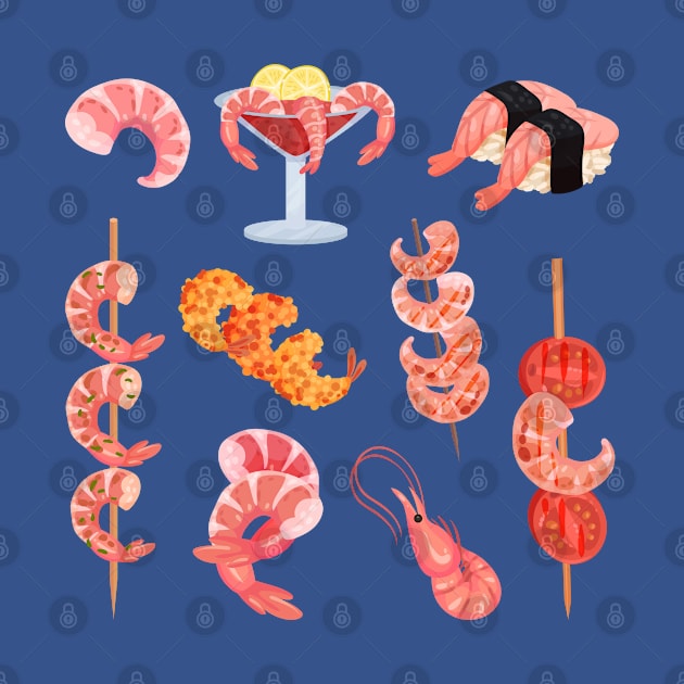 Shrimp collection by Mako Design 