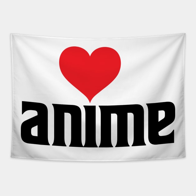 I HEART Anime Tapestry by BRAVOMAXXX