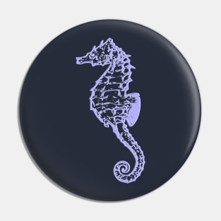 Seahorse Blue Tint Pin