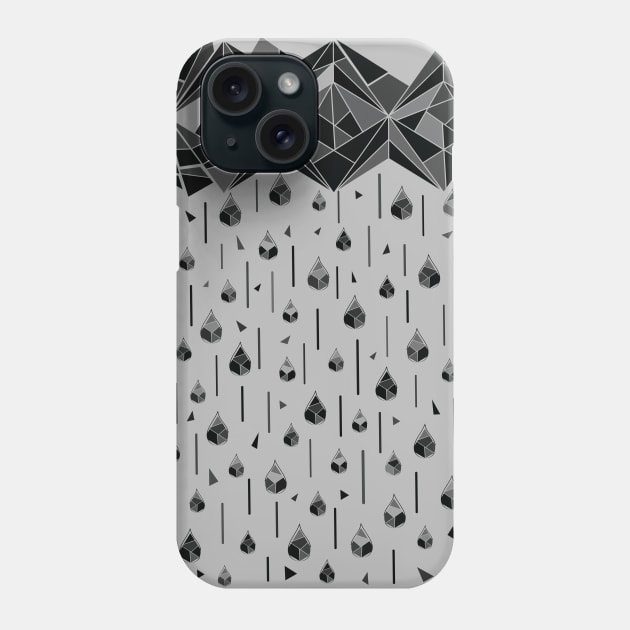 Geometric rain Phone Case by CindyS