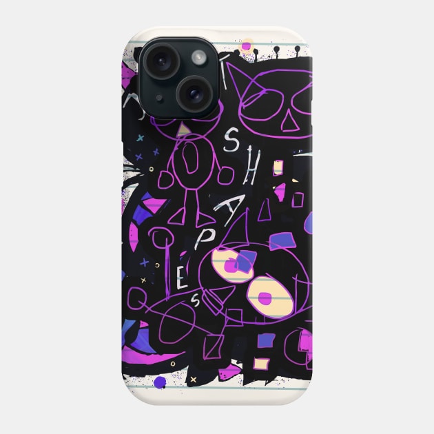 NIght In The Woods Shapes Phone Case by katmargoli