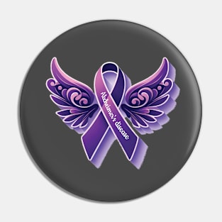 Alzheimer's disease awareness Pin