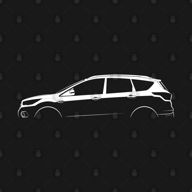 Ford Escape (2017) Silhouette by Car-Silhouettes