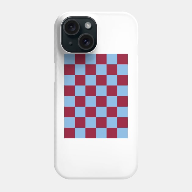 Claret and Blue Checkered Phone Case by Culture-Factory