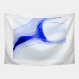 Original blue azure ink art Tapestry