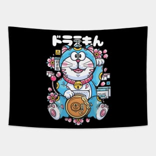 Maneki Neko Doraemon Tapestry