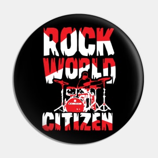 Rock World Citizen Pin