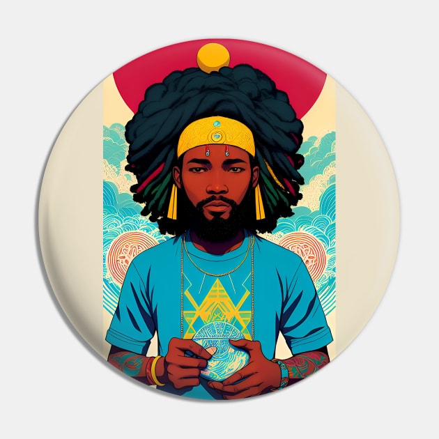 Reggae Flow Pin by ArtBeatsGallery