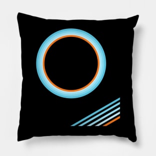 Blue concentric Pillow