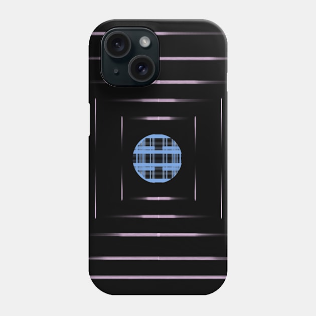 Dark background deep blue dot Phone Case by Briandefo