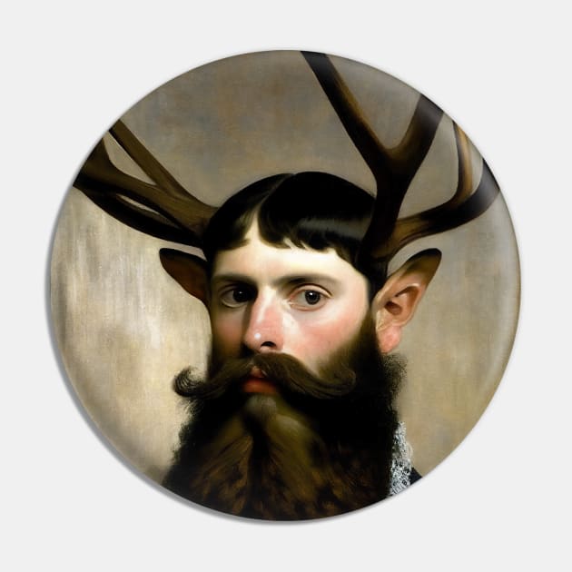 Man Stag Pin by Walter WhatsHisFace