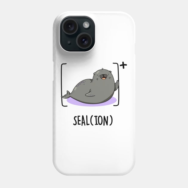 Seal Ion Cute Sea Lion Pun Phone Case by punnybone