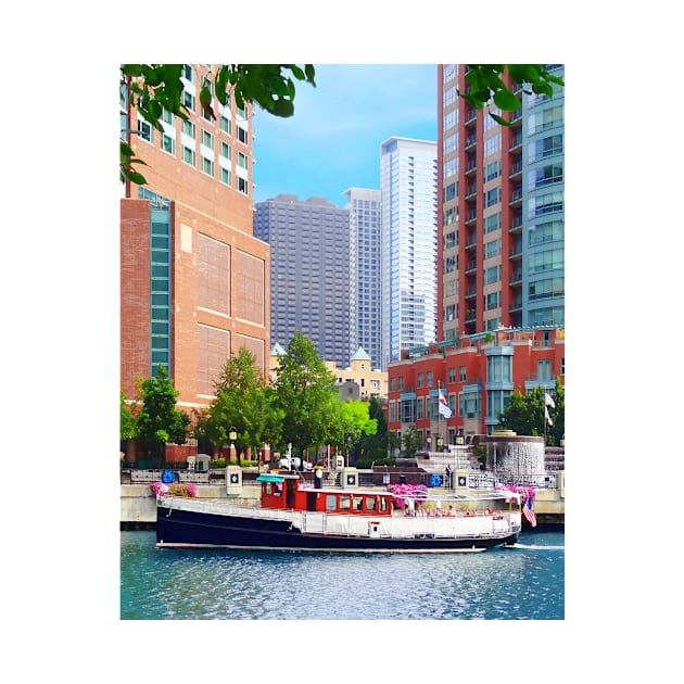 Chicago IL - Chicago River Near Centennial Fountain by SusanSavad