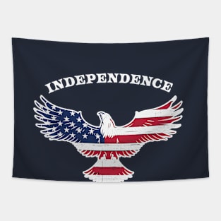 Patriotic American Eagle Stars Stripes Independence Tapestry