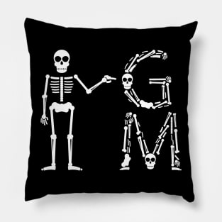 GM Game Master Halloween Skeleton Dungeons Crawler and Dragons Slayer Tabletop RPG Addict Pillow