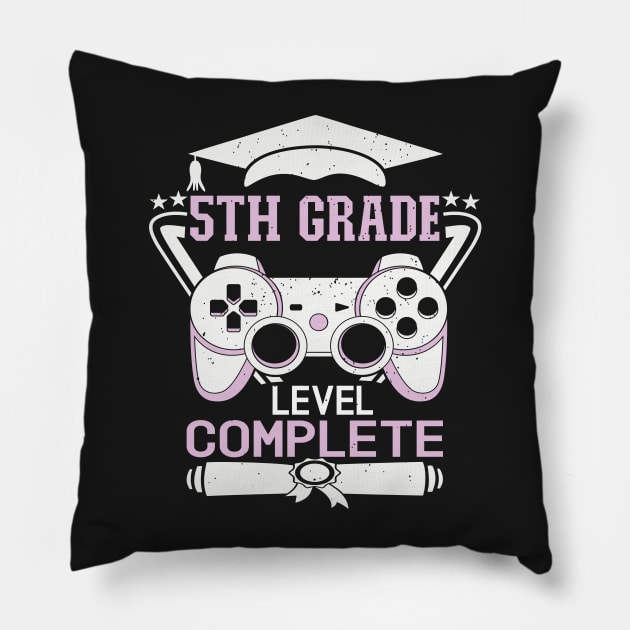 5th Grade Level Complete Design is Cute 5th Grade Graduation Pillow by Estrytee