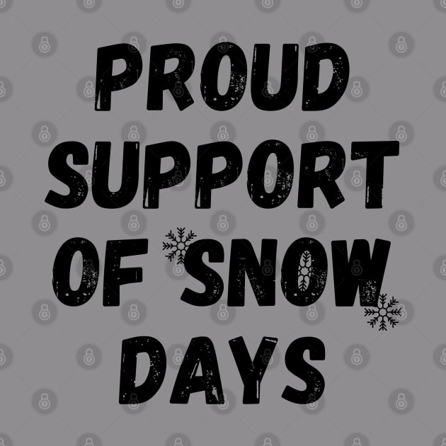 proud support of snow days by mdr design