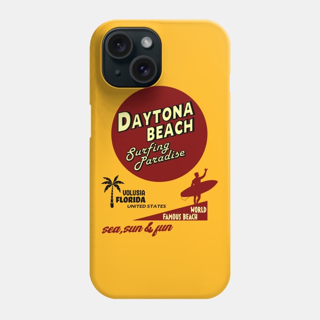 Daytona Beach Florida Surf Phone Case by Alexander Luminova