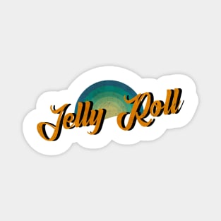 vintage retro Jelly Roll Magnet