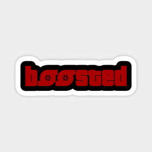 boosted (Red Text) Magnet