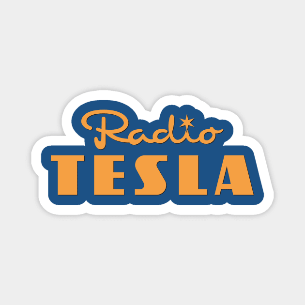 Radio Tesla Orange Magnet by Ekliptik