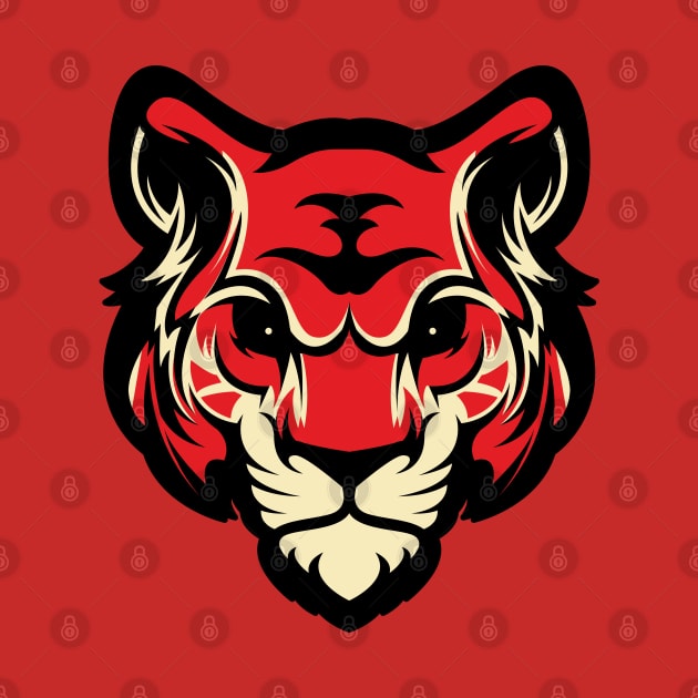 Red Tiger by Kunstlerstudio