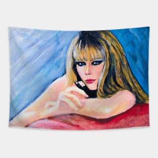 Claudia Schiffer Tapestry