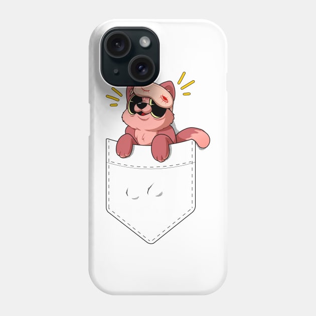 Pocket kitty Phone Case by PO's