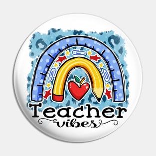 Teacher Vibes Pin