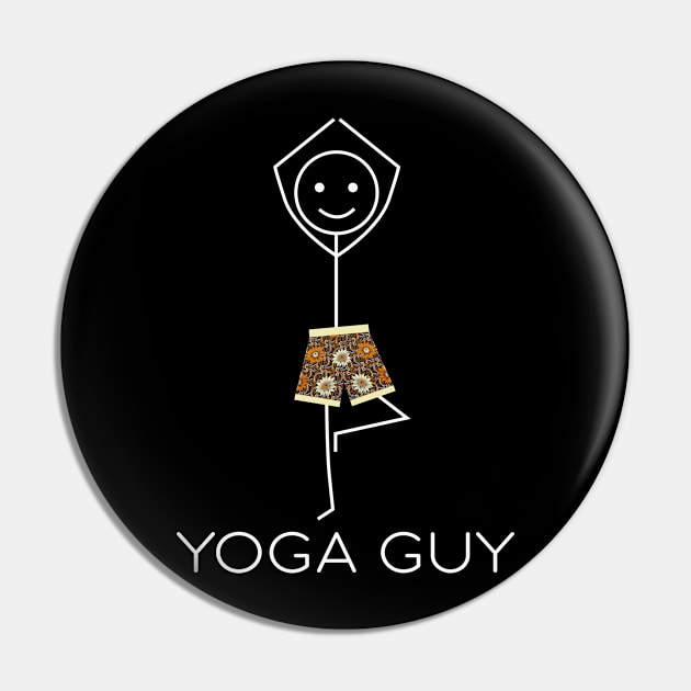 Funny Men Yoga Pin by MasutaroOracle