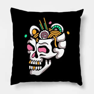 Skull ramen Pillow