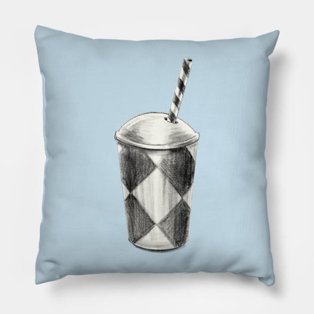 Milkshake Cup Pillow by Rebelform