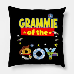 Grammie Of The Birthday Boy Toy Familly Matching Story Pillow
