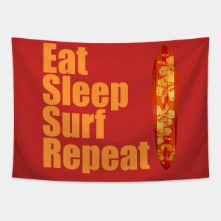 Eat Sleep Surf Repeat Tapestry