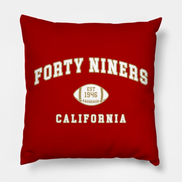 The Forty Niners Pillow by CulturedVisuals