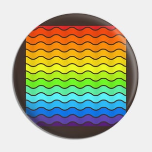 Raibow colour pattern Pin