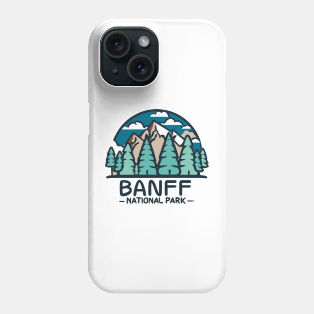 BANFF National Park Canada Phone Case by RetroColors