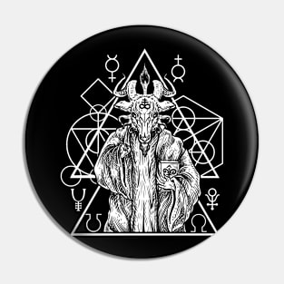 Occult Sacred Geometry Baphomet Pin