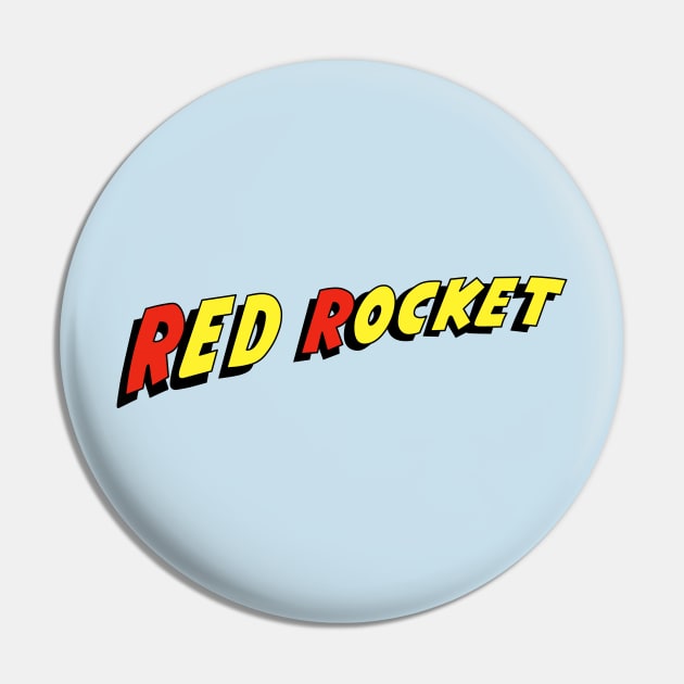 Red Rocket Pin by CoverTales