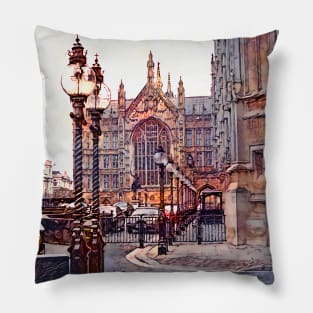 Palace of Westminster. London, England Pillow