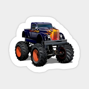 Cartoon Monster Truck Magnet