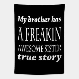 Brother and sister joke Tapestry