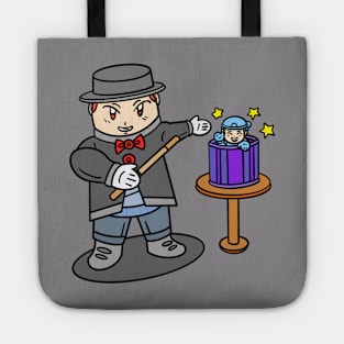 Cartoon boy magic trick Tote