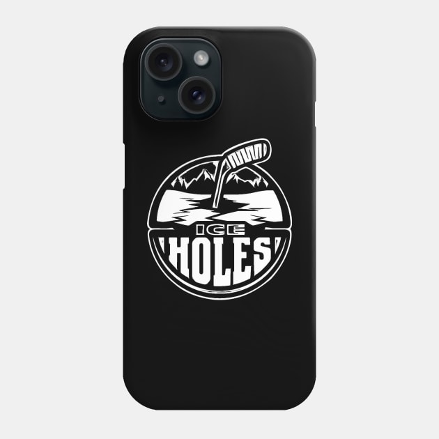 "Black Ice" Holes Phone Case by Rhody Hockey