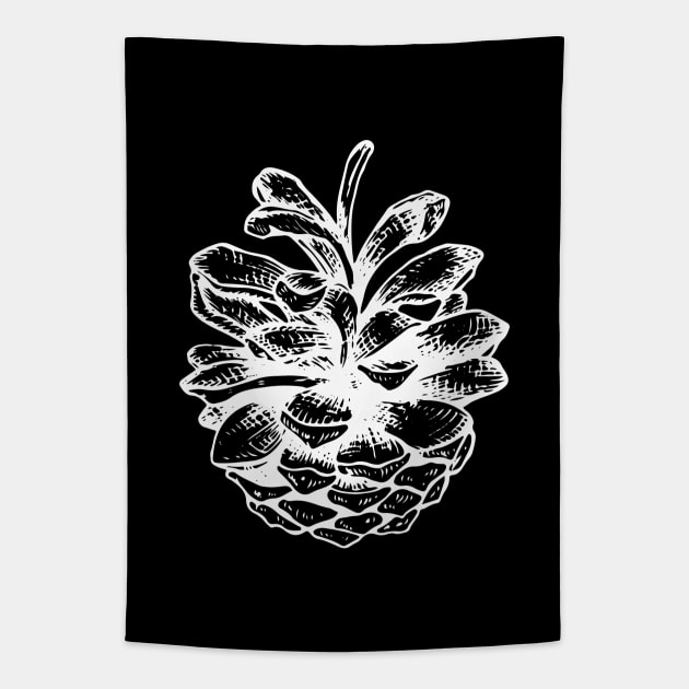 Pine Cone Tapestry by illucalliart