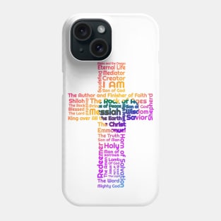 Names of Jesus Cross Phone Case