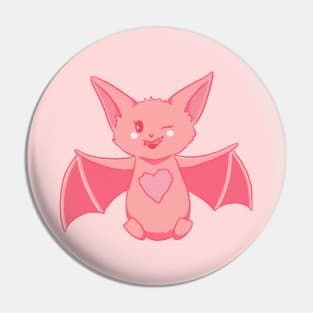 Strawberry Bat Pin