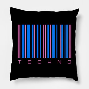 Techno Barcode Pillow